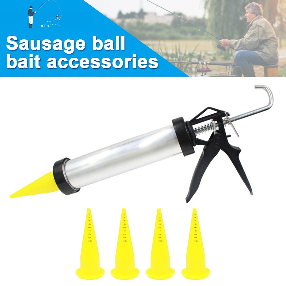 Sausage Maker Bait Fishing Aluminum Boilie Gun Nozzle