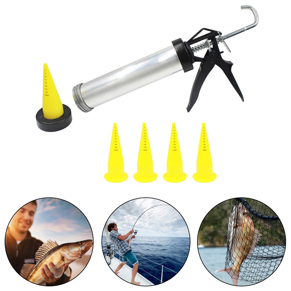 Sausage Maker Bait Fishing Aluminum Boilie Gun Nozzle