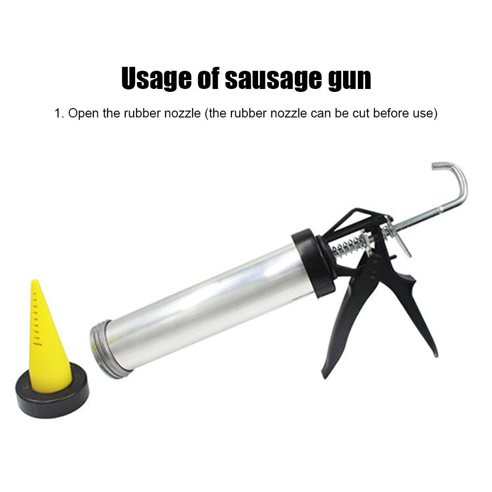 Sausage Maker Bait Fishing Aluminum Boilie Gun Nozzle