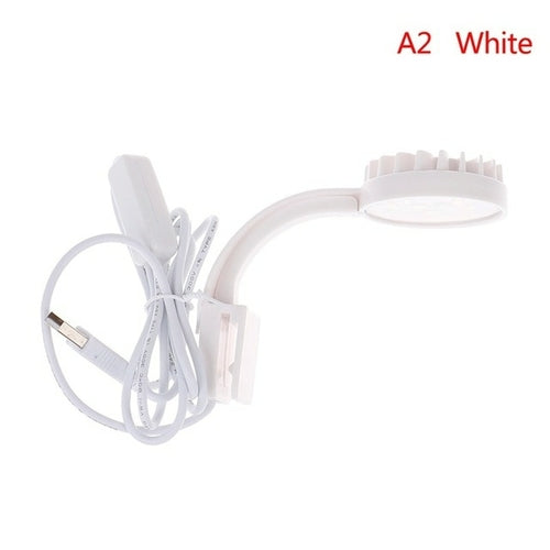 Small Aquarium Fish Bowl Light Led Coral Usb Charging Clip For Plants