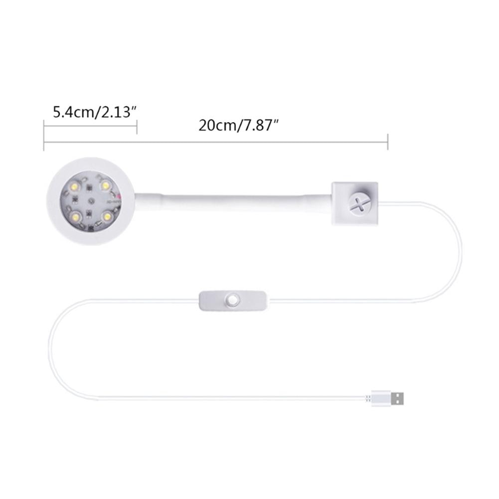 Small Aquarium Fish Bowl Light Led Coral Usb Charging Clip For Plants
