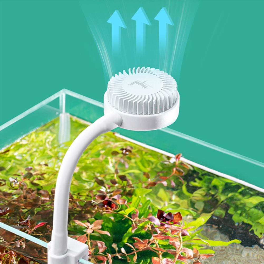 Small Aquarium Fish Bowl Light Led Coral Usb Charging Clip For Plants