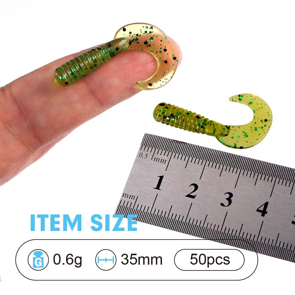 Soft Rubber Tails Worm Baits