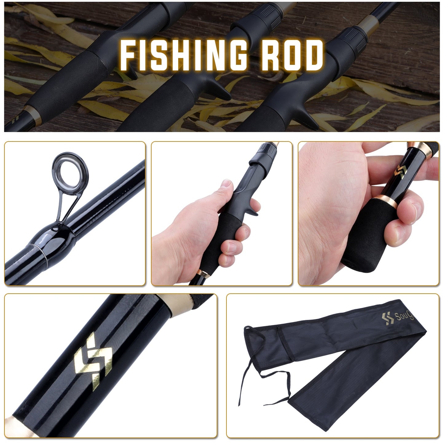 Sougayilang 1.8-2.4m Telescopic Fishing Rods