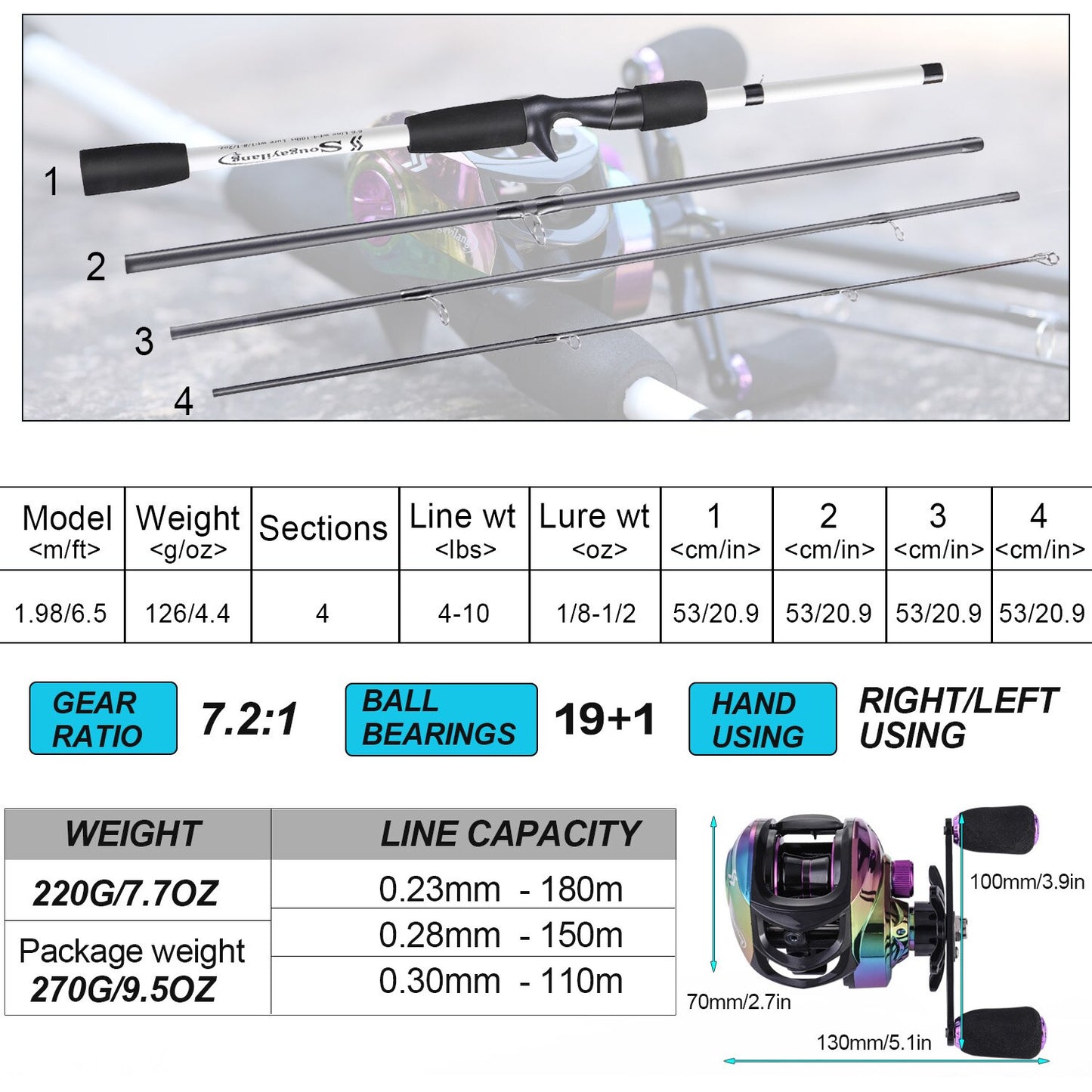 Fishing Set Carbon Telescopic Fishing Rod