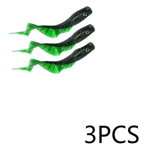 Sougayilang 6pcs Curly Worms Soft Bait