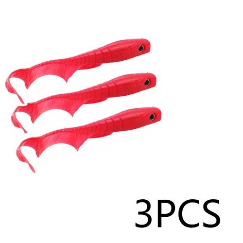 Sougayilang 6pcs Curly Worms Soft Bait