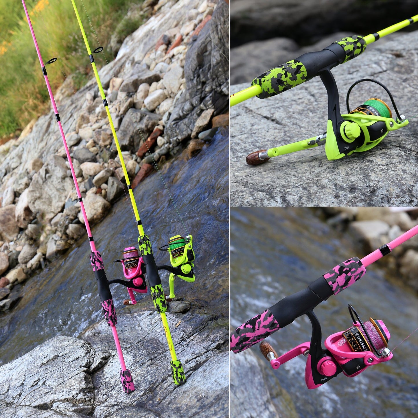 Sougayilang Portable 5 Sections Fishing Rod