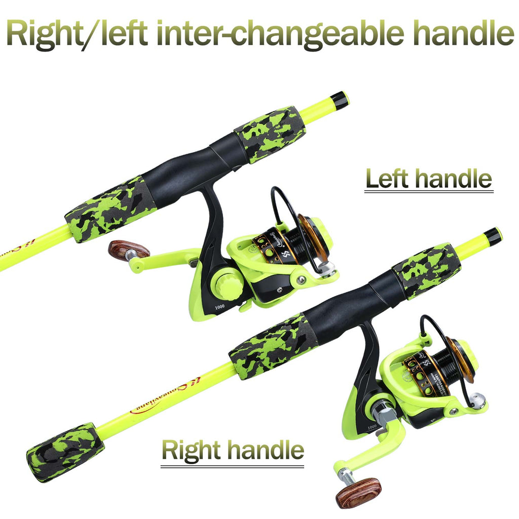 Sougayilang Portable 5 Sections Fishing Rod