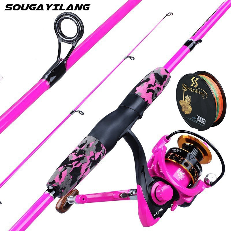 Sougayilang Portable 5 Sections Fishing Rod