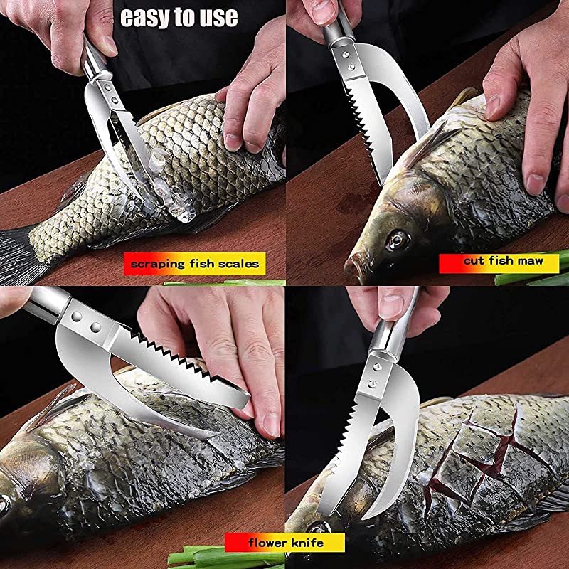 Stainless Steel 3 In 1 Fish Scale Knife