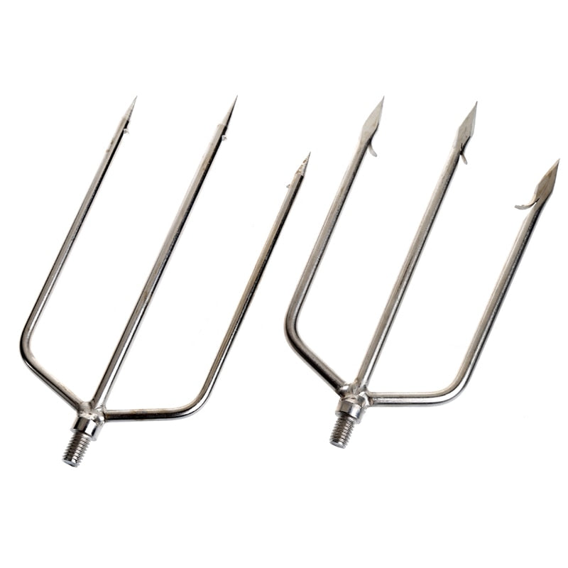 Stainless Steel Prong Harpoon Fish Fork Fishing Ice Breaker