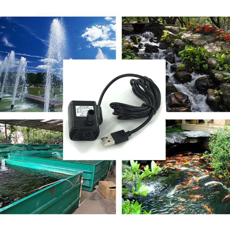 Submersible Water Pump Mini Size Quiet Aquarium Pumps with Adjustable