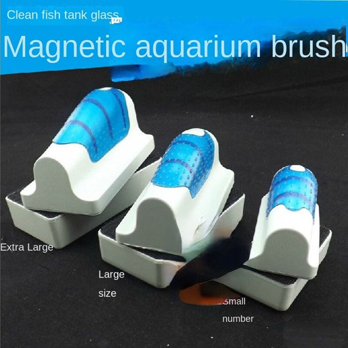 Suction Fish Tank Bowl Brush Magnetic Brush Large Medium and Small