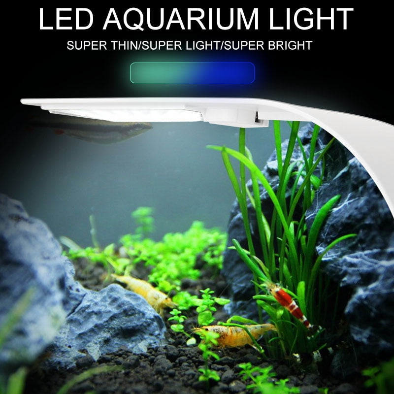 Super Slim LED Aquarium Light Lighting plants Grow Light 5W/10W/15W