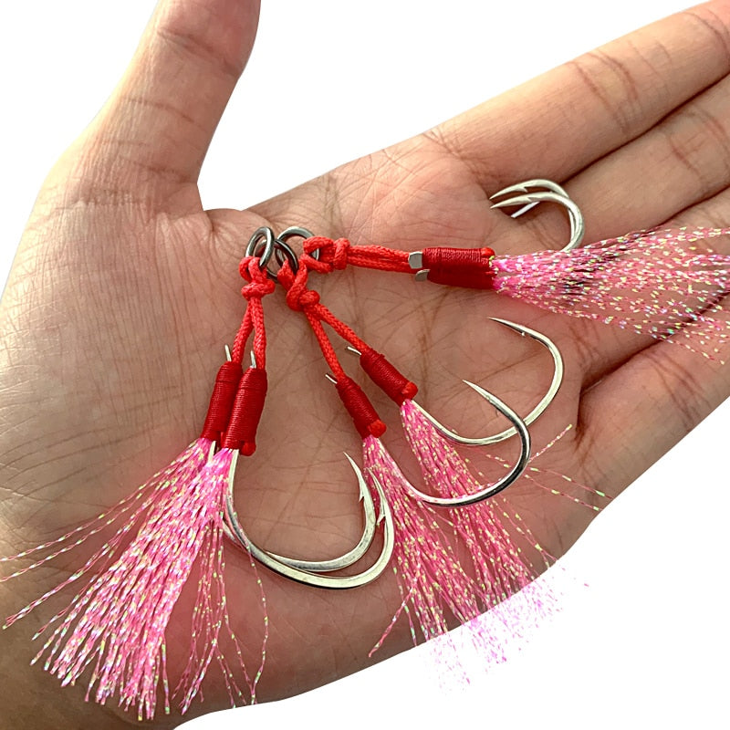 TEASER 10pcs/lot Professional Jigging Twin