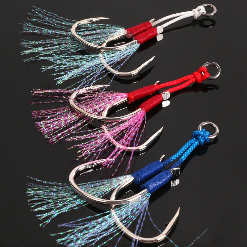 TEASER 10pcs/lot Professional Jigging Twin