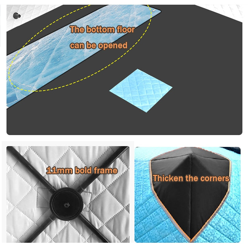 4 Layer Thick Cotton Winter Fishing Tent