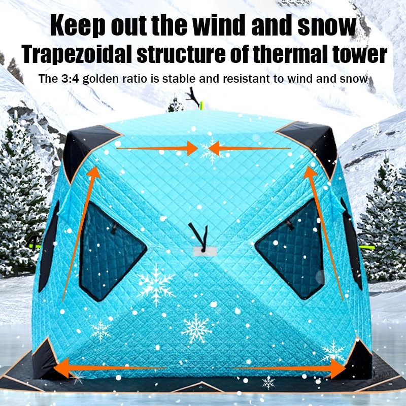 4 Layer Thick Cotton Winter Fishing Tent