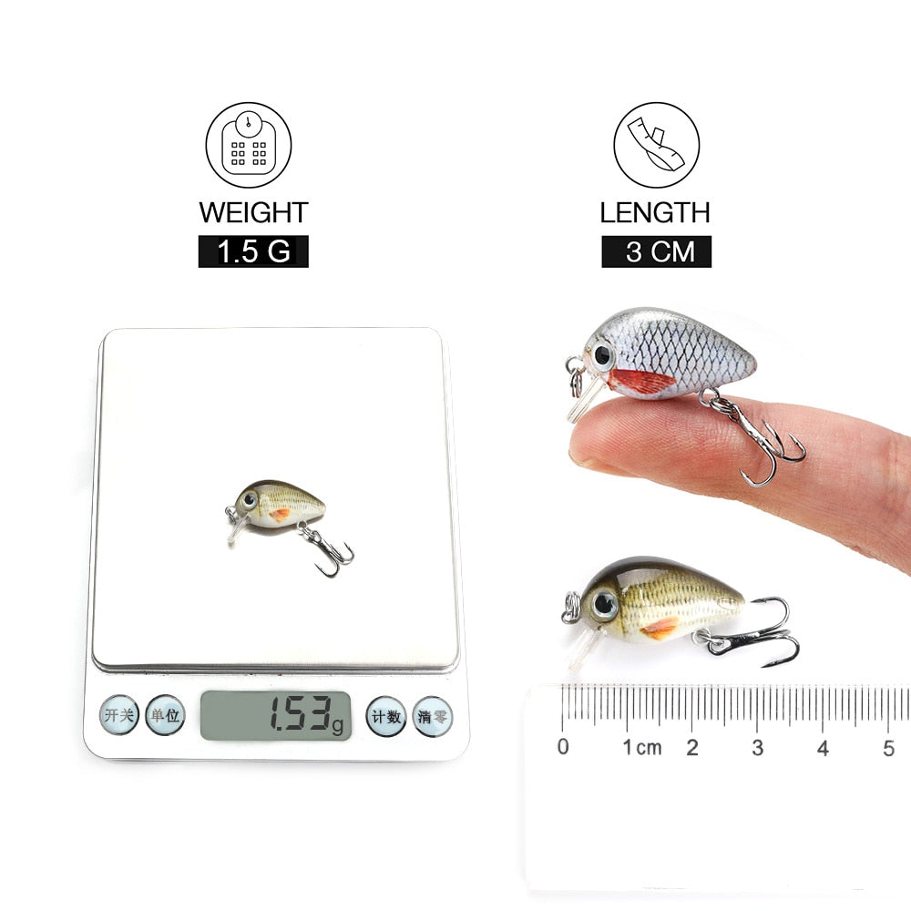 Mini Wobblers/Crankbait Fishing Lure
