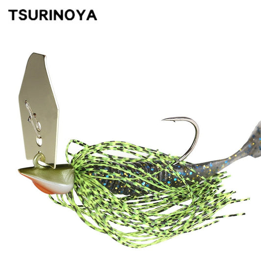 TSURINOYA 11g 14g Spinner Bait Fishing Lure SWIM JIG Buzzbait Chatter