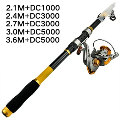 Telescopic Fishing Rod And Fishing Reel