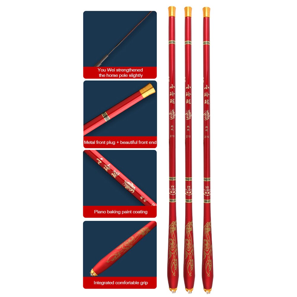 Telescopic Spinning Fishing Rod Portable Carbon