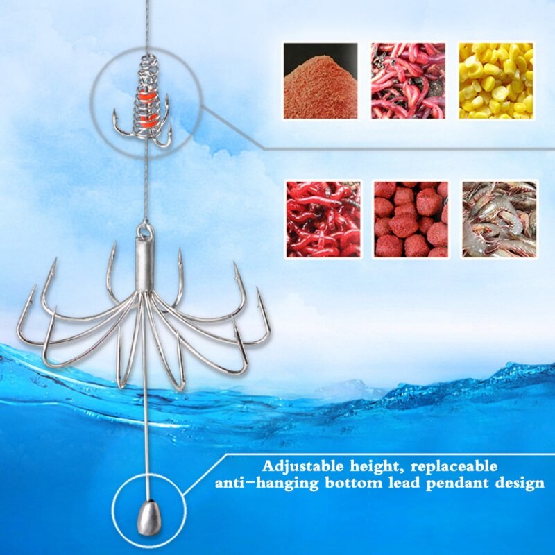 Ten Claw  String Hook Fishhooks For Fishing