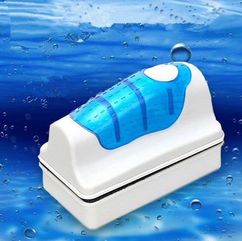 Useful Floating Magnetic Brush Aquarium Fish Tank Glass Algae Scraper