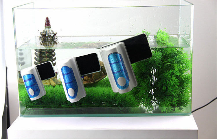 Useful Floating Magnetic Brush Aquarium Fish Tank Glass Algae Scraper
