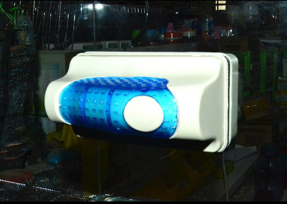 Useful Floating Magnetic Brush Aquarium Fish Tank Glass Algae Scraper