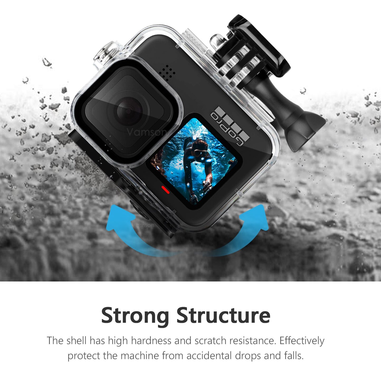 10 9 Black Underwater Waterproof Case Diving