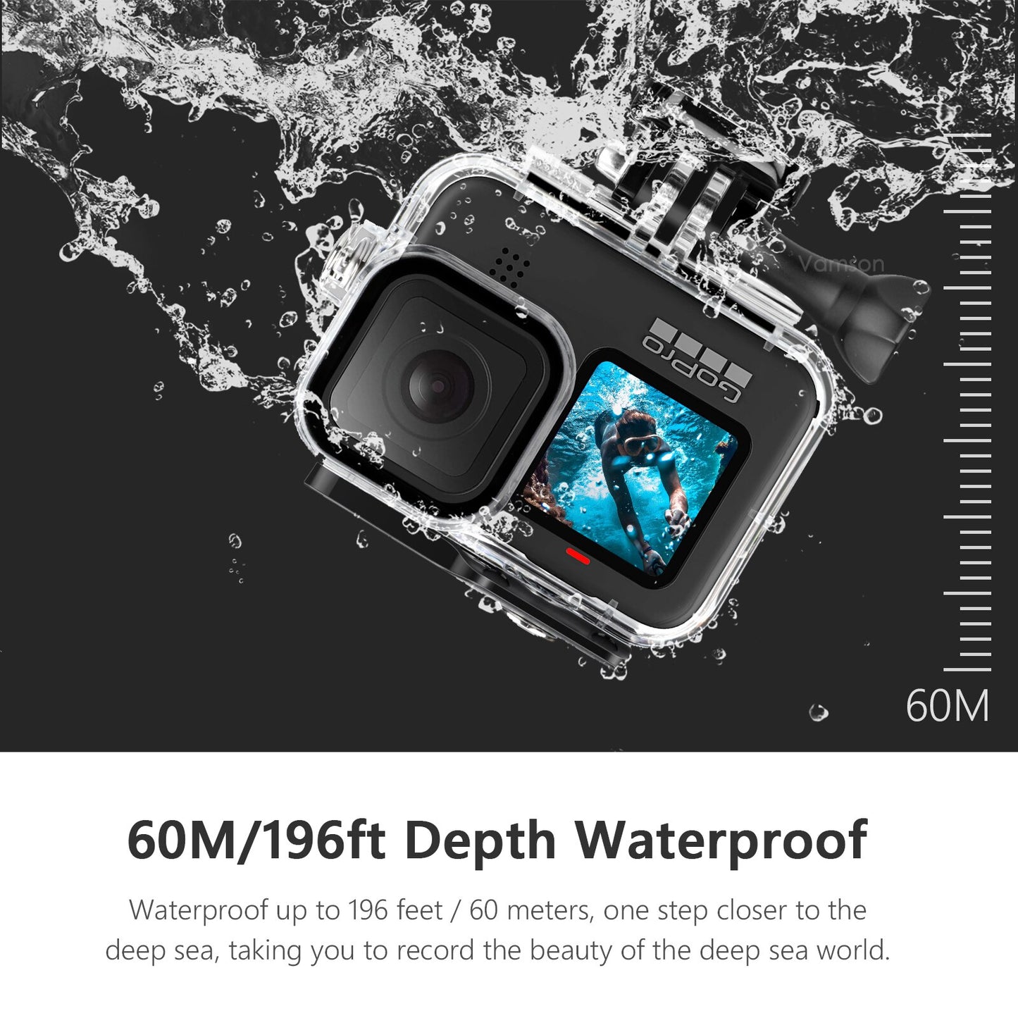 10 9 Black Underwater Waterproof Case Diving