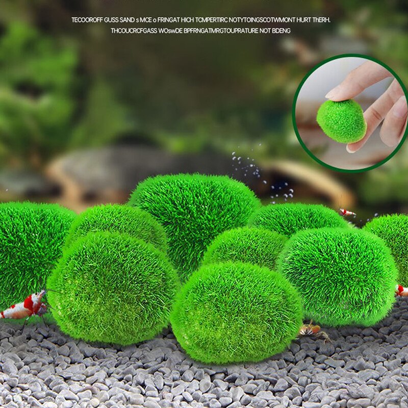 Vivid 2 3cm Simulated Seaweed Ball Live Aquarium Aquatic Plants Algae