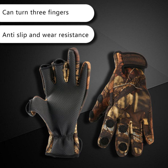Winter Warm Comfortable Gloves For Outdoor Work Ice Fishing
