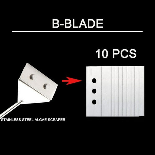 Zrdr 10 Pcs Aquarium Cleaning Tool Blade