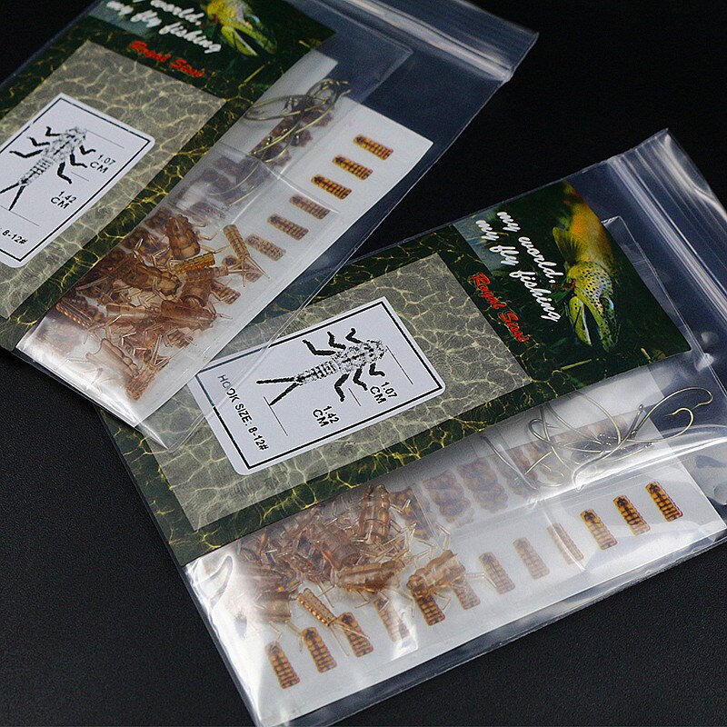 hot 10pcs pack artificial stonefly nymph rubber body fly fishing wet